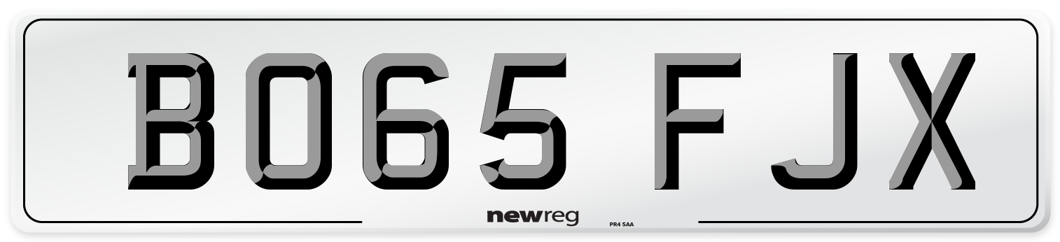 BO65 FJX Number Plate from New Reg